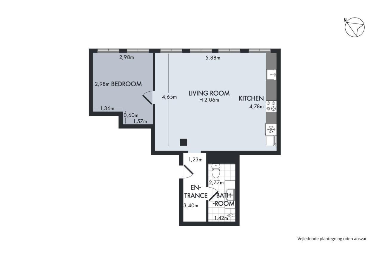 Sanders Regent - Endearing One-Bedroom Apartment Near Central Square Kodaň Exteriér fotografie